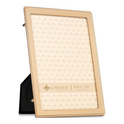 5x7 Gold-Tone Beaded Metal Photo Frame – view 2
