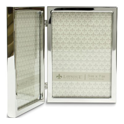 5x7 Hinged Double Silver-Tone Photo Frame – view 3