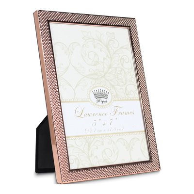 5x7 Fawn Pin Dot Metal Picture Frame - Copper Tone – view 2