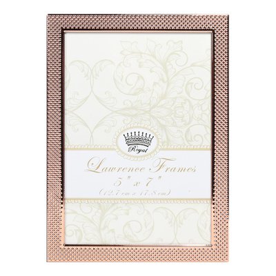 5x7 Fawn Pin Dot Metal Picture Frame - Copper Tone