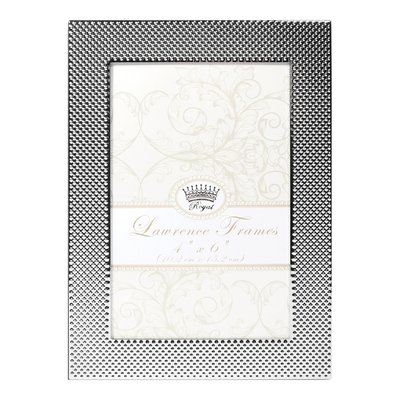 Silver-Tone Pin Dot 4x6 Photo Frame Gift