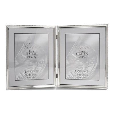 Silver-Plated 8x10 Double Photo Frame