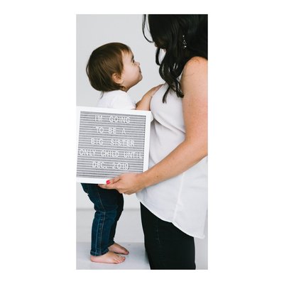 Grey Felt Letter Board Set with 292 Letters & Numbers – view 2
