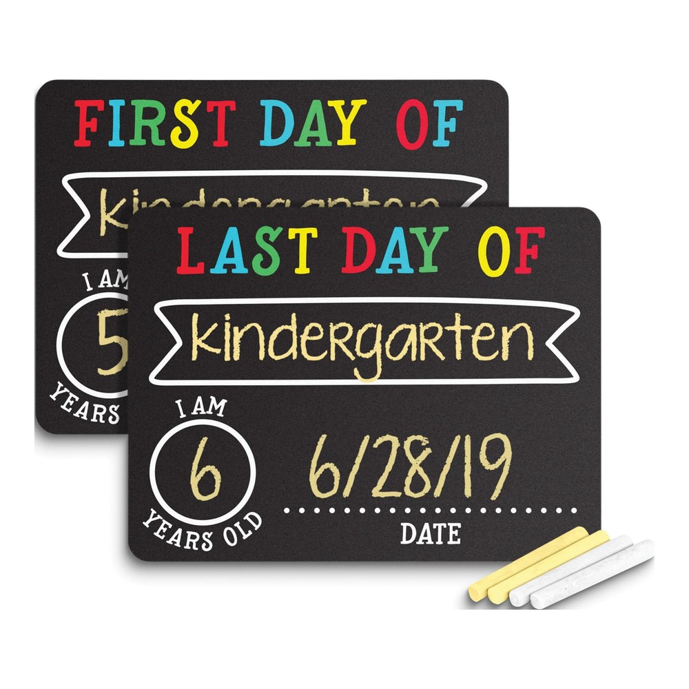 First & Last Day of School Chalkboard Sign Set