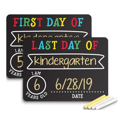 First & Last Day of School Chalkboard Sign Set