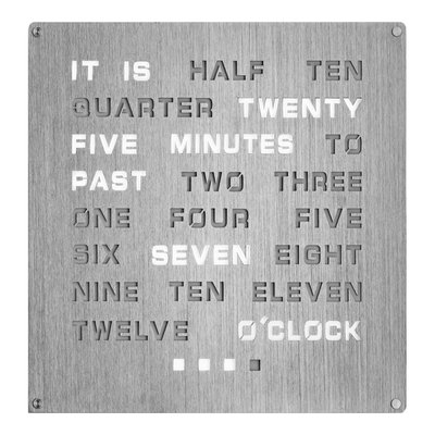 LED Illuminated Word Wall Clock