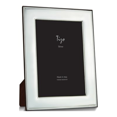 Silver-Plated Plain Wide 5X7 Frame