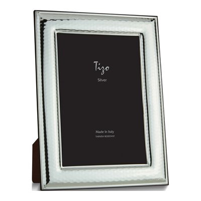 Silver-Plated Hammered 4x6 Photo Frame