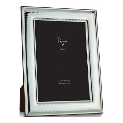 Silver-Plated Hammered 5x7 Photo Frame