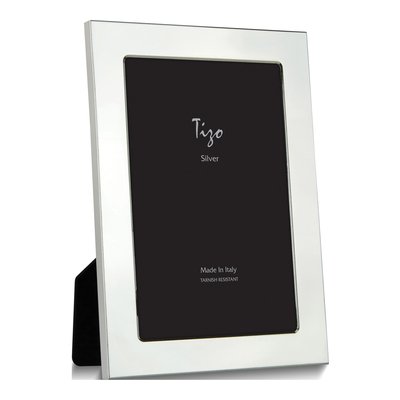 Silver-Plated Flat Plain 4X6 Frame