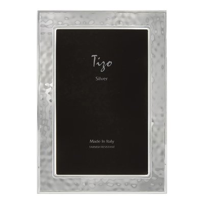 Silver-Plated Hammered 5x7 Photo Frame
