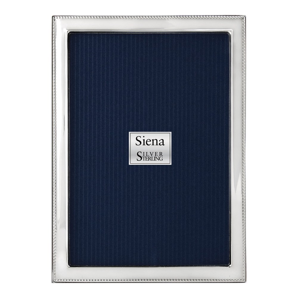Sterling Silver Beaded 4x6 Photo Frame
