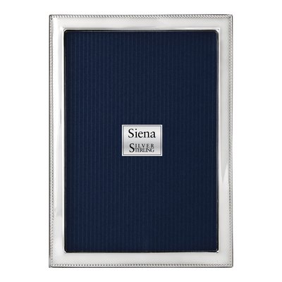 Sterling Silver 8x10 Beaded Photo Frame