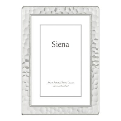 Silver-Plated Hammered 4x6 Photo Frame