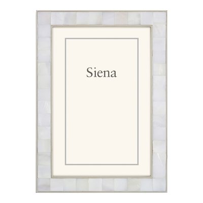 Silver-Tone Mother of Pearl 5x7 Photo Frame