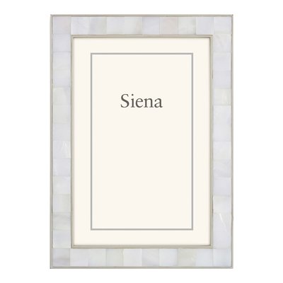 Silver-Tone Mother of Pearl 8x10 Photo Frame