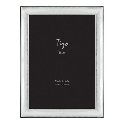 Silver-Plated Hammered Rounded 4X6 Frame