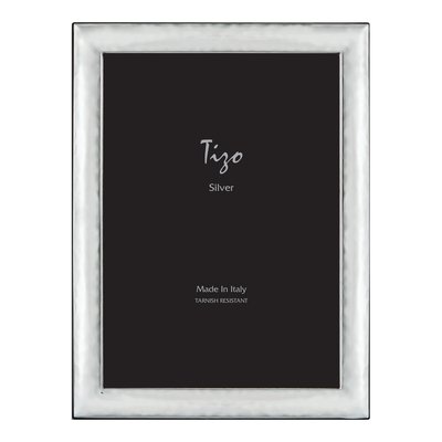 Silver-Plated Hammered Rounded 8X10 Frame