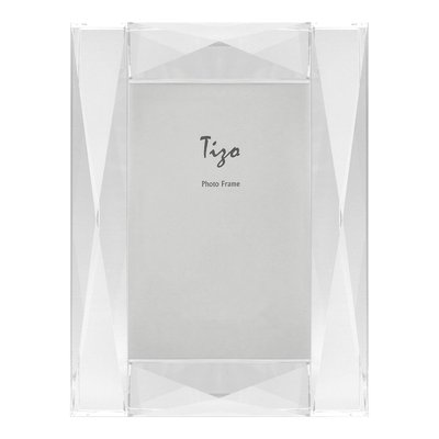 Crystal Glass Diamond-Cut 5x7 Photo Frame