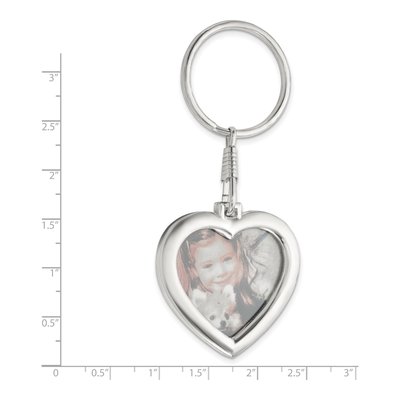 Silver-Tone Photo Frame Key Ring – view 3