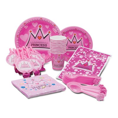 Pink Princess Party Kit for 10