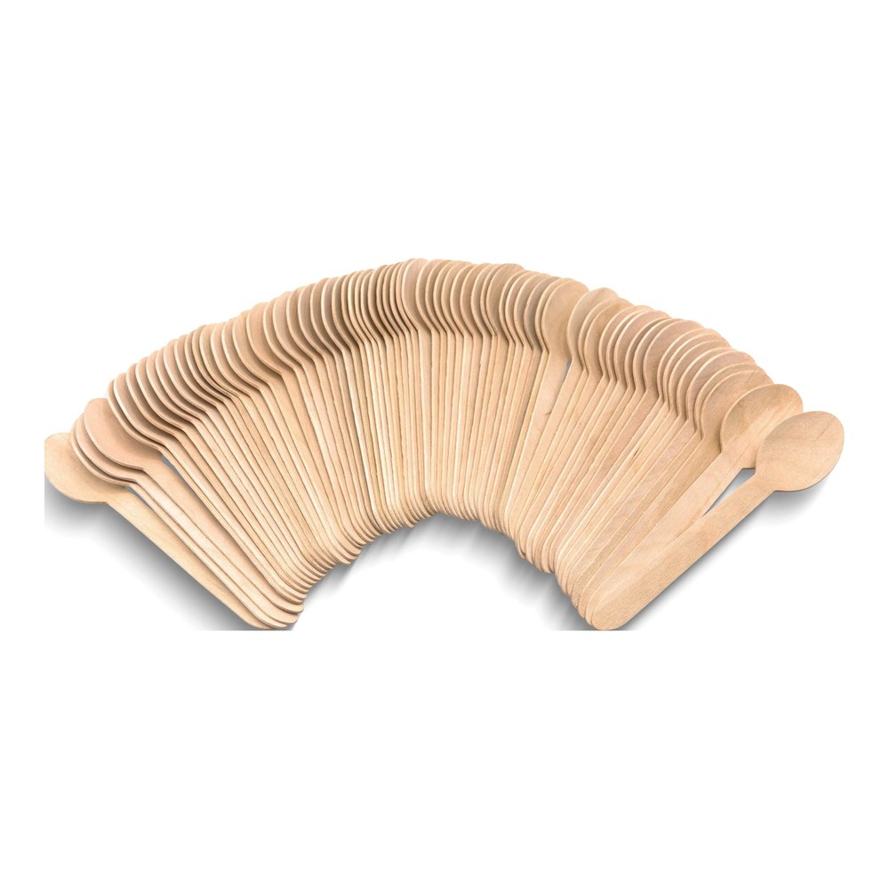 150-Pc Eco-Friendly Wooden Spoons Set