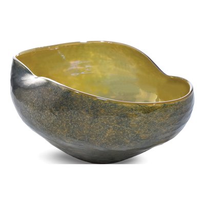 Dale Tiffany Favrile Art Glass Bowl, 12x5.5 in