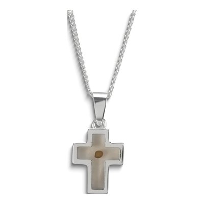 Mustard Seed Faith Cross Necklace with Poem Card