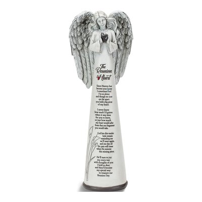 Bereavement Angel Figurine with Heart Poem - Resin Gift