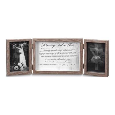 MARRIAGE TAKES 3 Resin Photo Frame - Wedding Gift