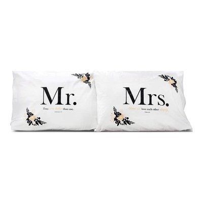 Mr. and Mrs. Pillowcase Set