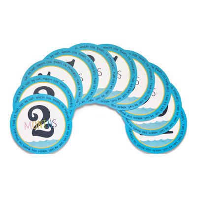 Noah's Ark Baby Milestone Stickers Set – view 2