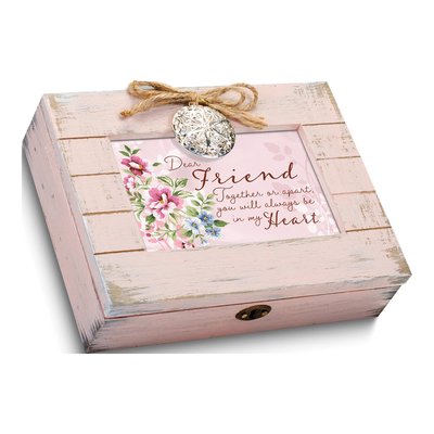 Dear Friend Musical Locket Trinket Box