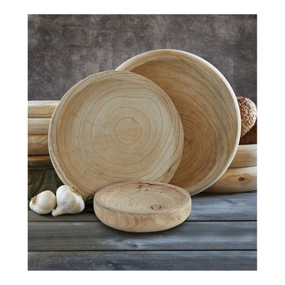 Hand-carved Paulownia Wood Bowl – view 2