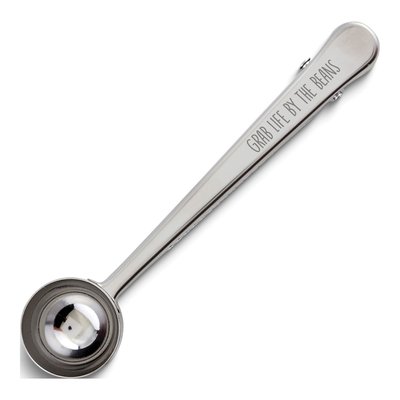 Stainless Steel Coffee Clip & Scoop Gift Set