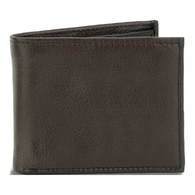 Men's Brown Leather RFID Blocking Bifold Wallet