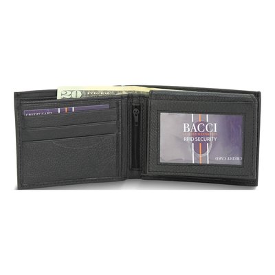 Men's Black Leather RFID Blocking Bifold Wallet – view 2