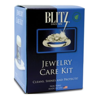Blitz Jewelry Care Kit - Cleaning Cloth & Jar