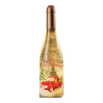 Merry Christmas Wine Bottle Scene Gift