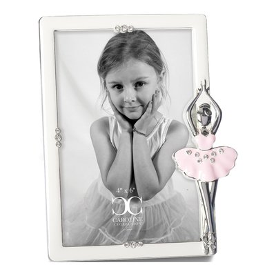 Ballet 4x6 Picture Frame with Crystals & Ballerina
