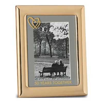 50 Years Together Gold-Tone Anniversary Photo Frame