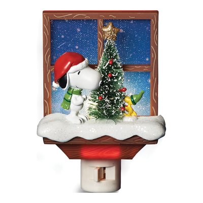 Peanuts Snoopy & Woodstock Christmas Night Light