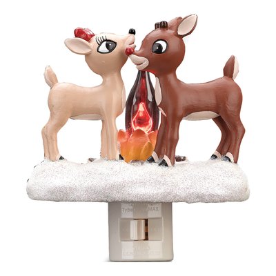 Rudolph and Clarice Flickering Night Light Gift