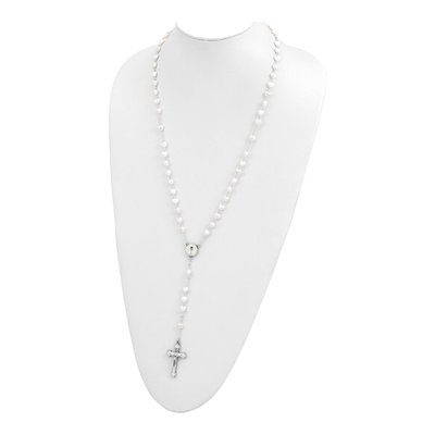 16in First Communion Rosary Necklace, Boxed – view 3