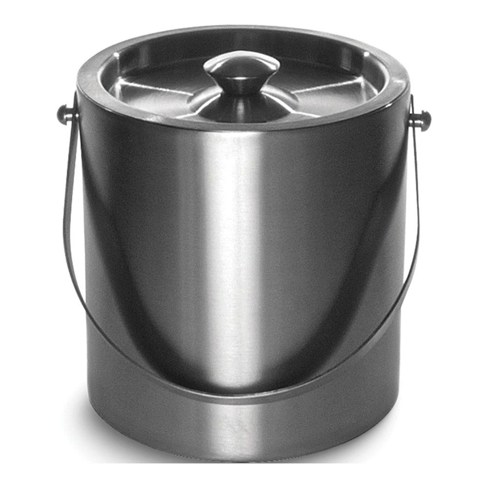 Stainless Steel Insulated 2-Qt Ice Bucket with Lid