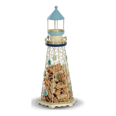 Ivory & Blue Lighthouse Wine Cork Caddy