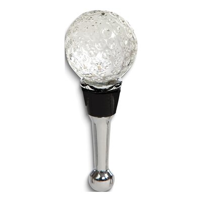 Optical Glass Golf Ball Bottle Stopper - Wine Gift
