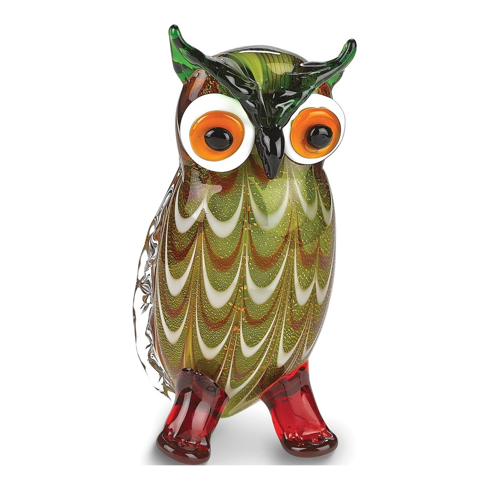 Badash Wise Owl Art Glass Figurine