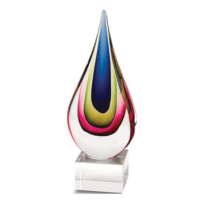 Badash Essence Glass Teardrop on Crystal Base