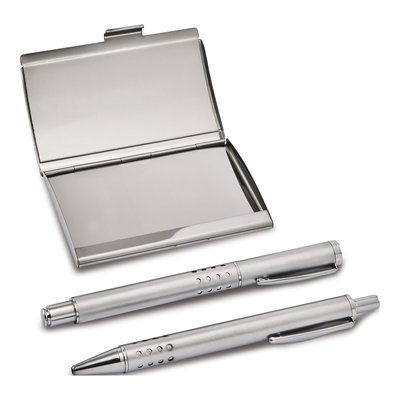 Engravable Pen & Business Card Case Gift Set – view 2